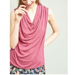 Anthropologie Akemi+Kin Berry Sleeveless Drape Neck Tibby Soft Size Small